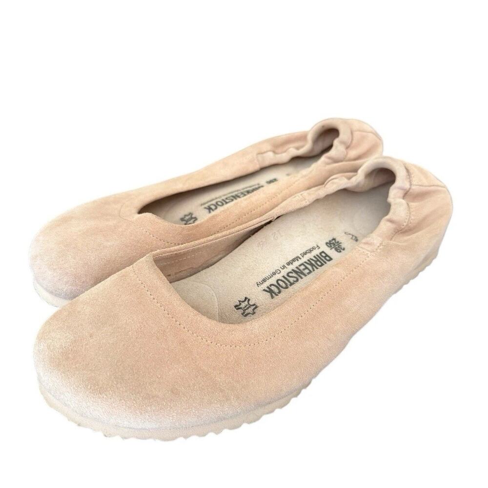 Birkenstock Women's Nude Suede Slip-On Ballet Flats